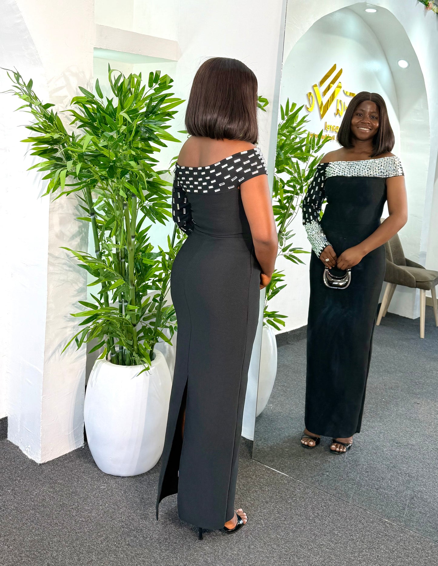 One Off  Band Dress 1000