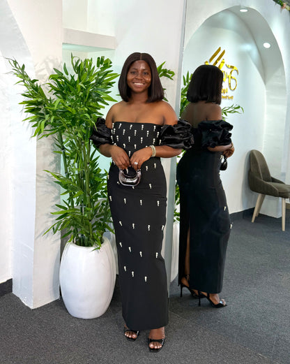 Off Bandage Dress 8000