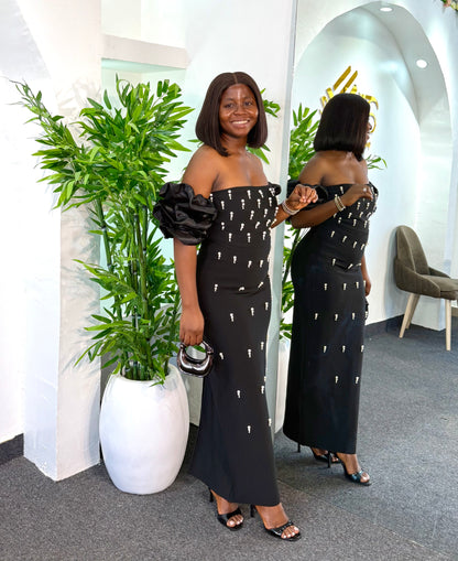 Off Bandage Dress 8000