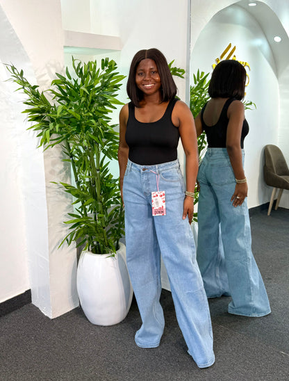 RISE WIDE LEG JEAN 869