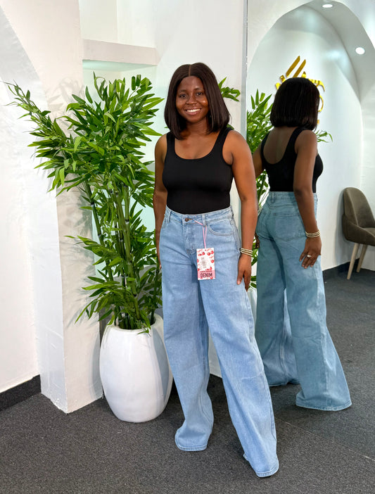 RISE WIDE LEG JEAN
