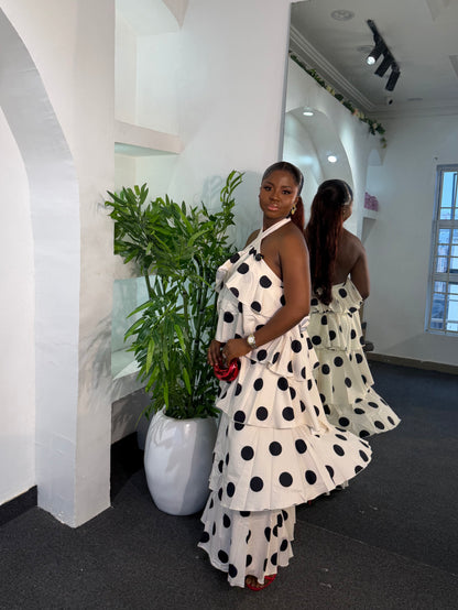 OPEN BACK LAYERED DRESS