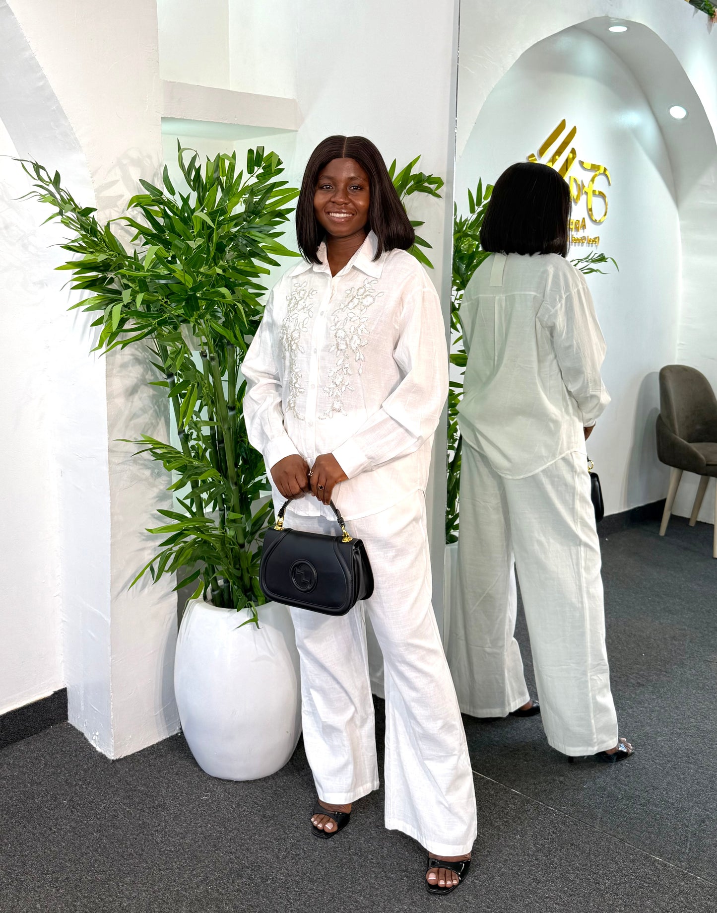 BEADED COTTON SET 202