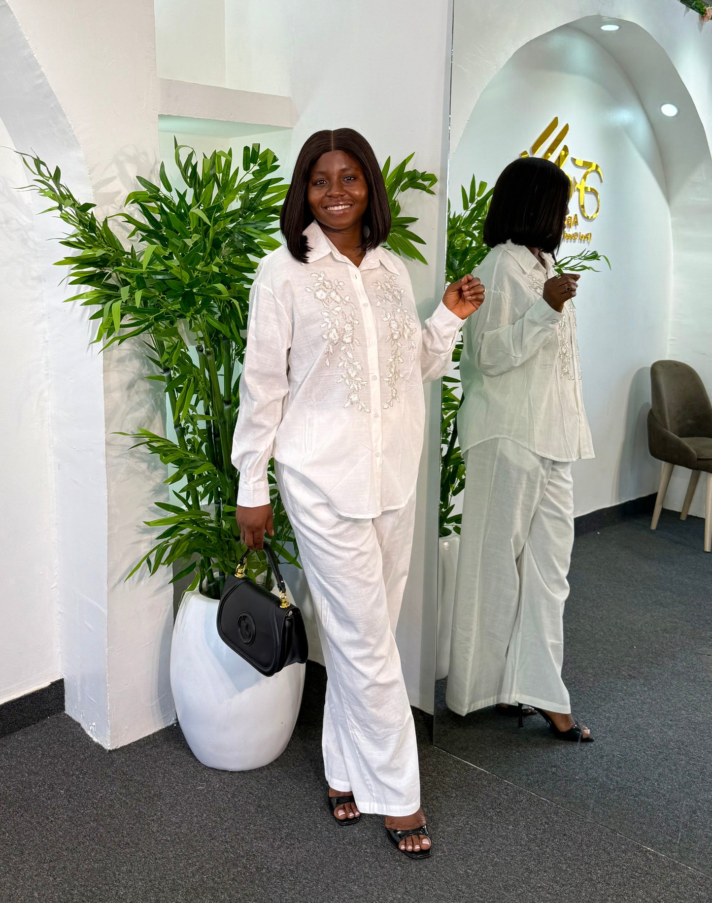 BEADED COTTON SET 202