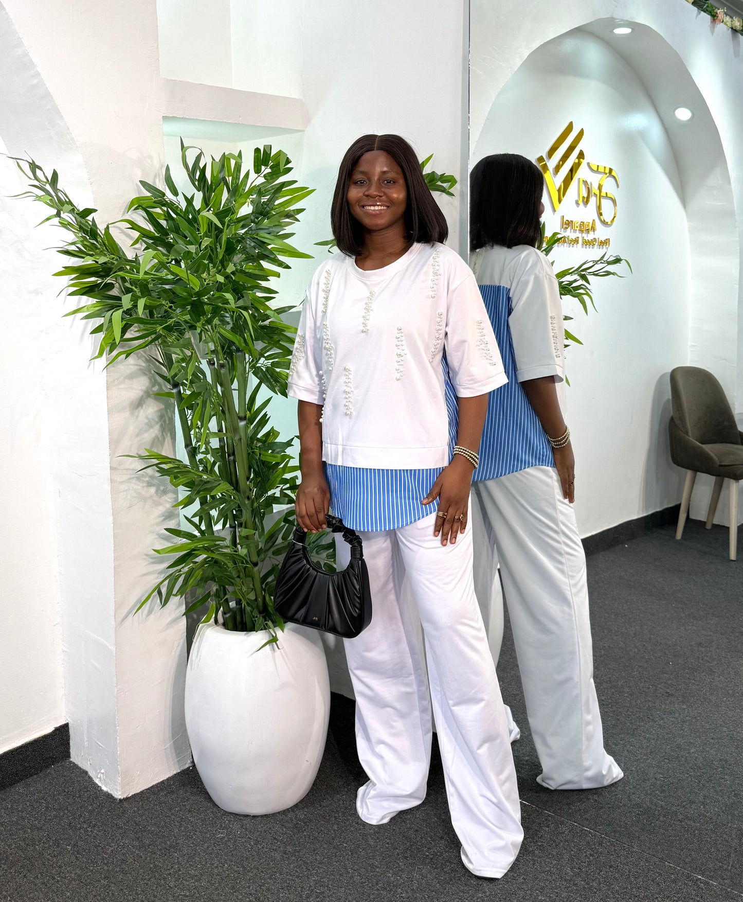 Beaded Check Set 7030