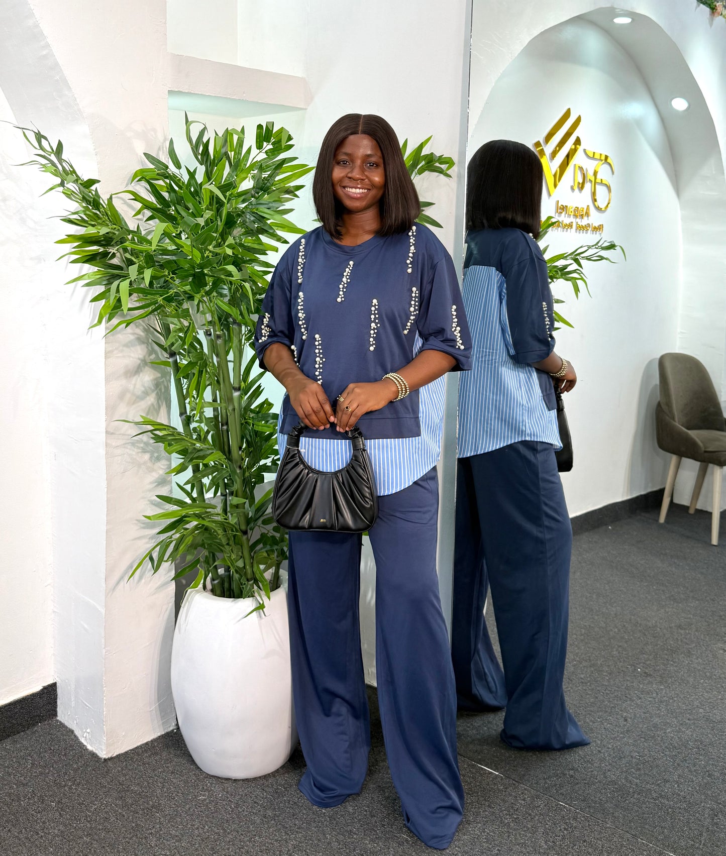 Beaded Check Set 7030