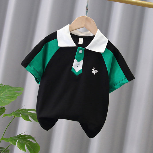 Tie Shape Boy Polo