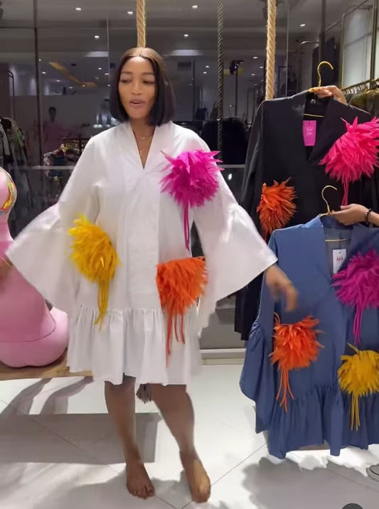 YAO APPLIQUE DRESS 536