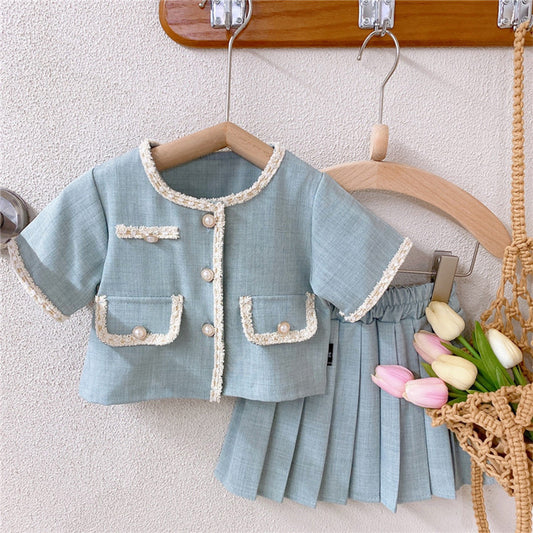 Girl Pleated Set