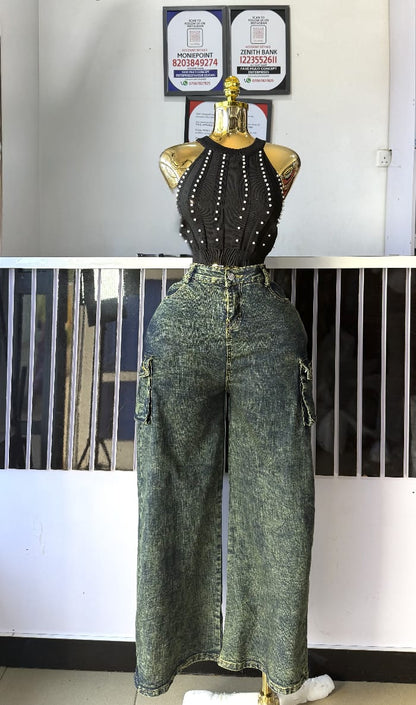 Green cargo jean 0010