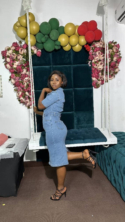 Classic Denim Dress 0430