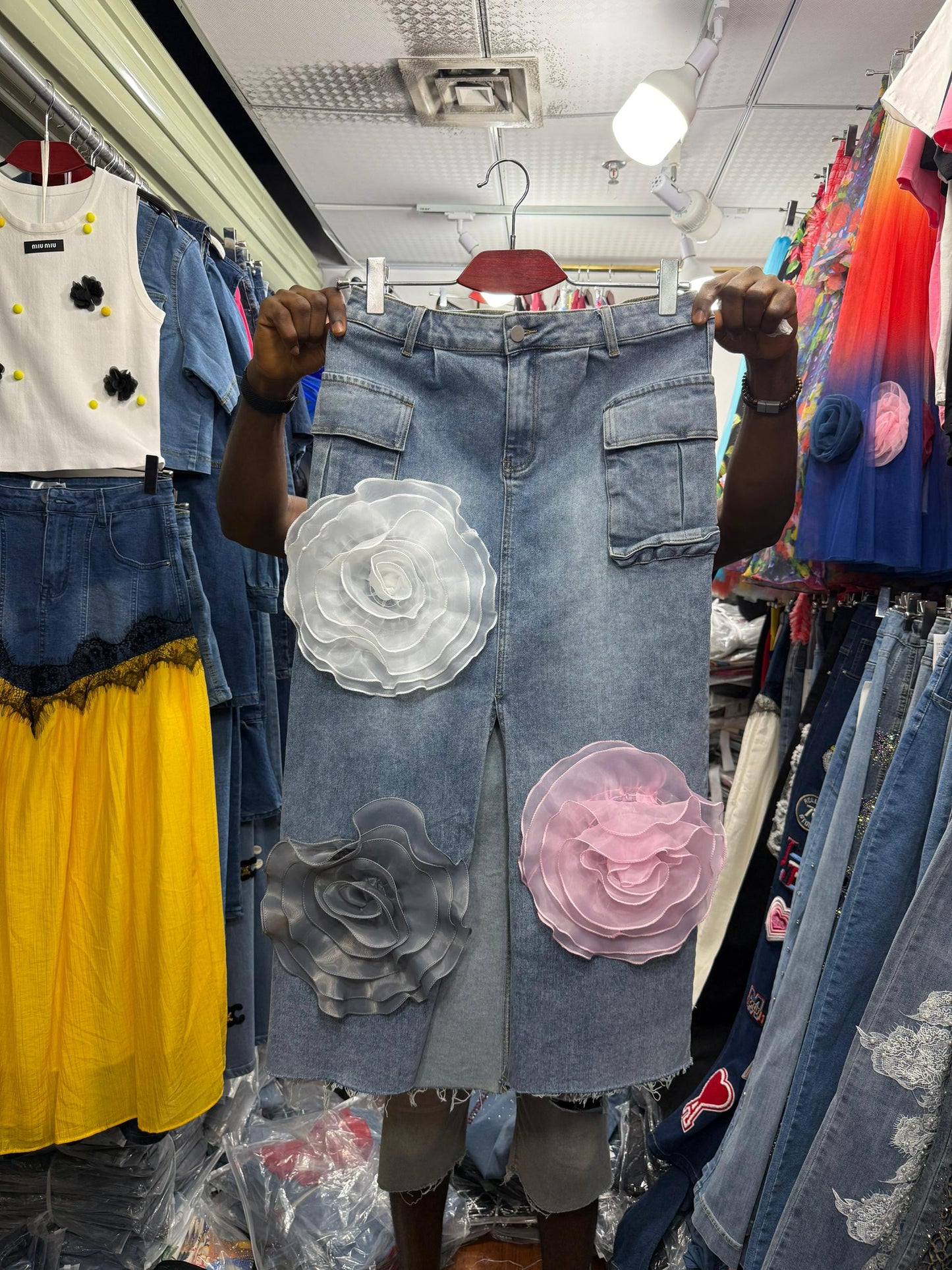 Flora denim skirt 3005