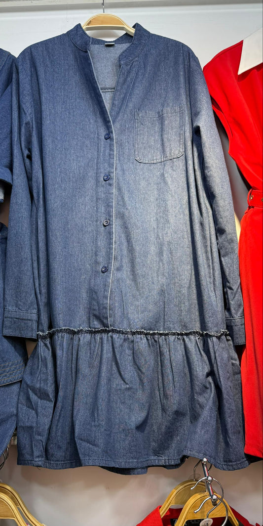 FAVE DENIM SHORT DRESS