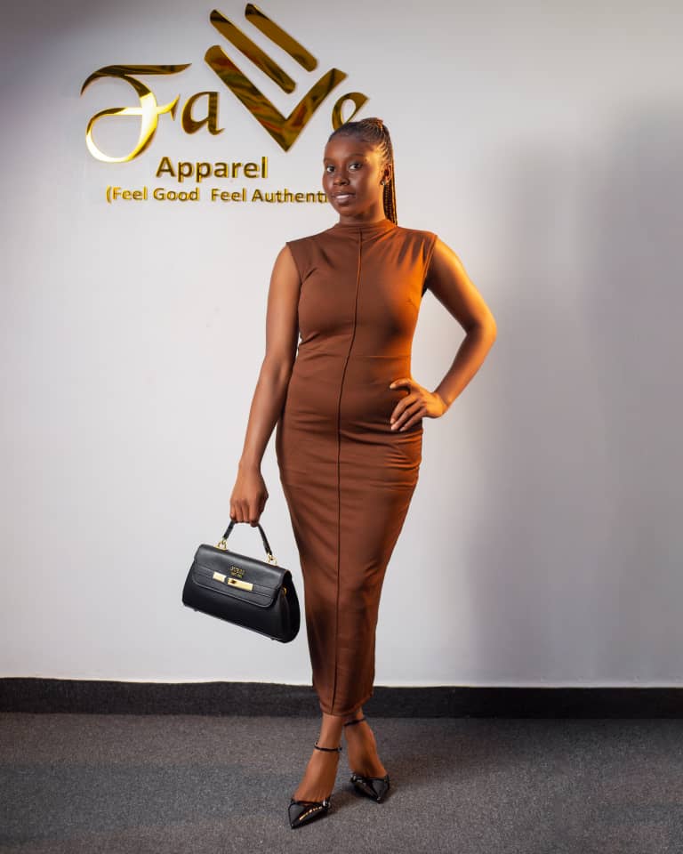 High Neck Dress 6387