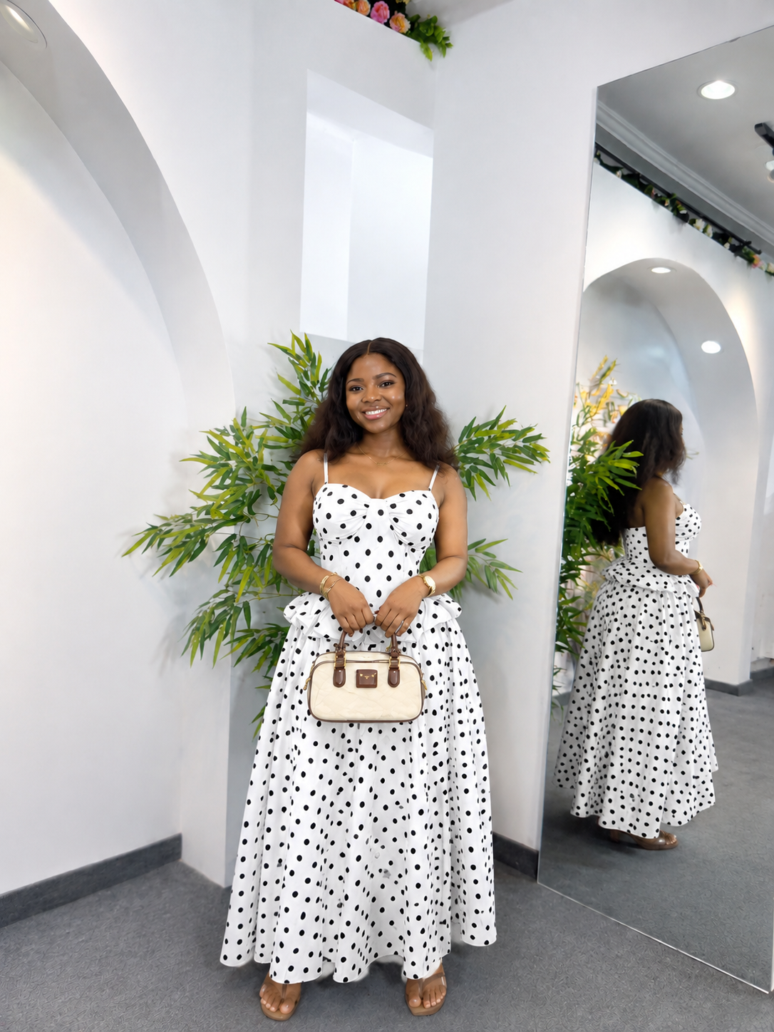 SUMMER POLKA DOT DRESS