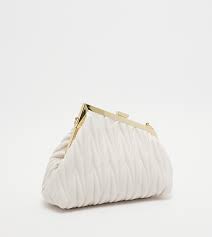 WHITE CLUTCH BAG 8387